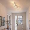 Spot à 4 lampes - NETTLIFE - Spot 4 E14 - Gris - Métal - Pivotant 350°