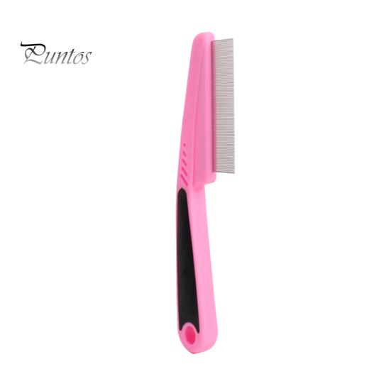 

Расческа от блох на длинной ручке для домашних животных с прочными зубцами. Легко удаляет блох. Удобное хранение с отверстием для подвешивания. розовый