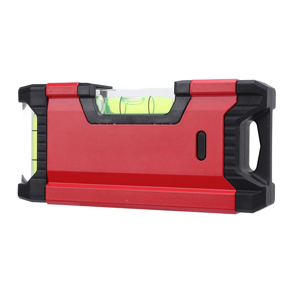 Magnetic Level Small Portable Aluminium Alloy Leveler 0.5mm Accuracy 11cm Long Double Bubble Thicken