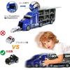 Carecoly Police Vehicle Set Truck Patrol Car Miniature Cars Large Storage Case Die-Cast Toy Vehicles