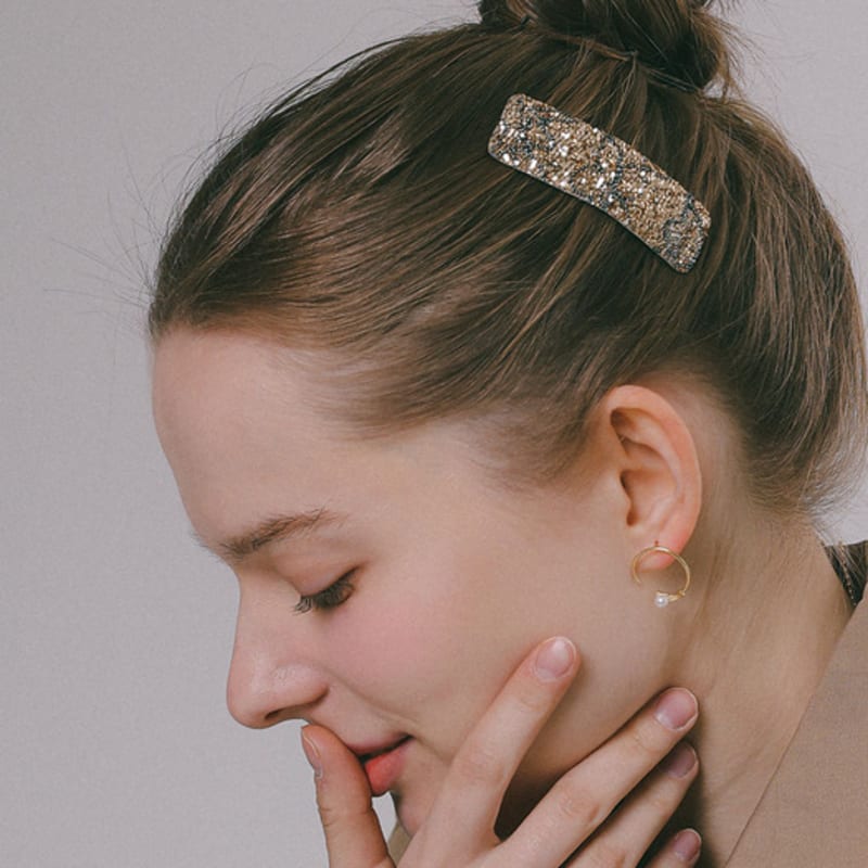 

J.Lauren Rectangle Spangle Color Hair Pin H01398 Navy