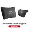 Car Seat Headrest Lumbar Support Neck Pillow Waist Cushion Backrest For Lexus UX250h RX450h CT200h RX400h RX300 NX300h RX350 AEK1