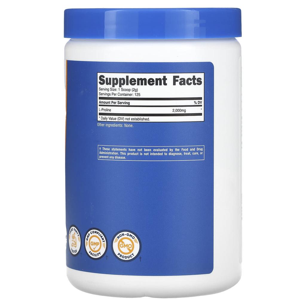 L-Prolin, Geschmacksneutral, 250G(8.8Oz)