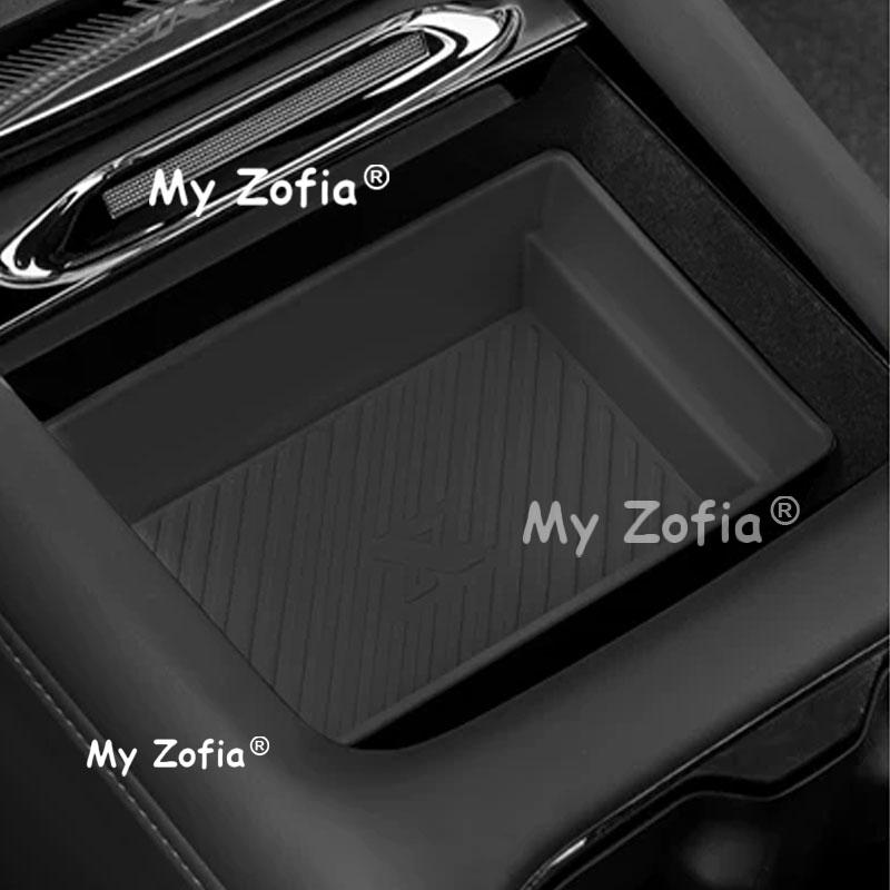 Car Center Console Cup Holder Pad Anti-Slip Shockproof Rubber Mat Interior Water Cup Slot Accessories For Zeekr X 2026 2027