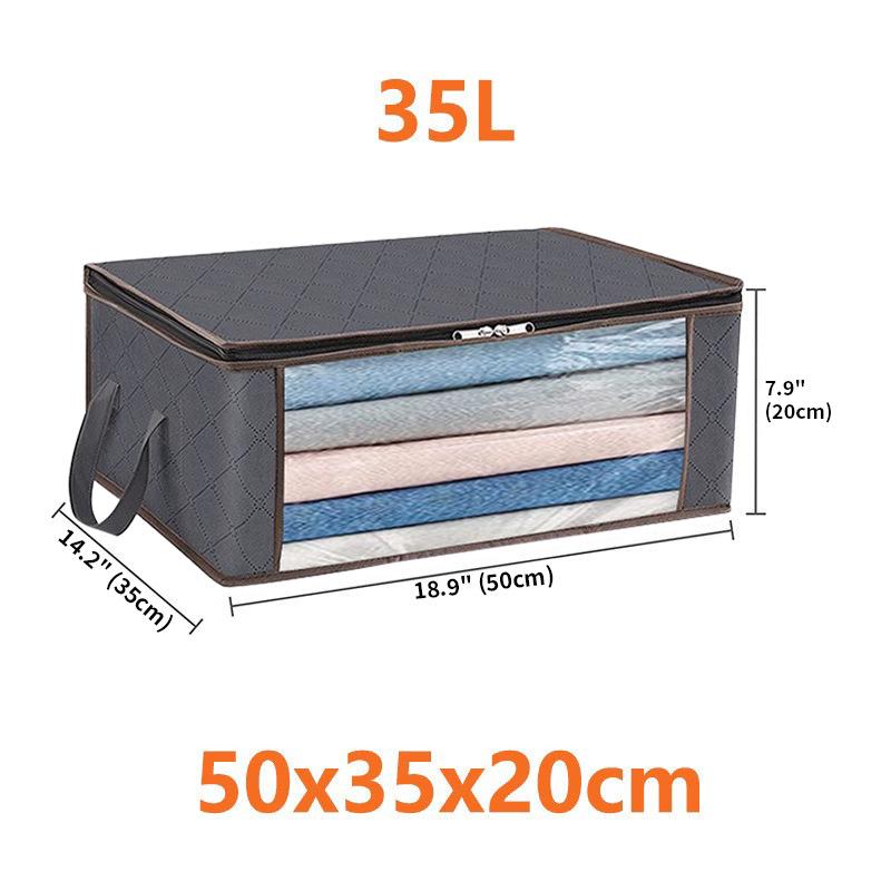 Quilt Storage Bag: Non-Woven Organizer for Clothes, Moving, and Luggage.