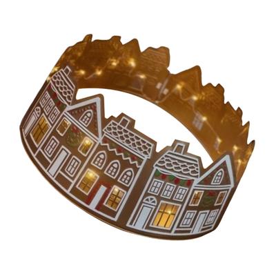 Gingerbreads Christmas Tree Collar Decoration Elegant Festival Holiday Accent