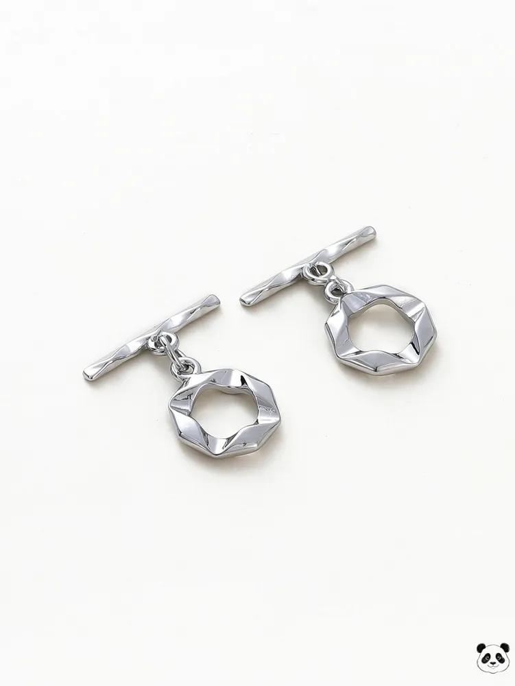 

6pcs OT Clasp Jewelry Clasps Set DIY Necklace Bracelet Connectors Metal Lobster Clasps Jewelry Making Findings Accessories One Size срібний