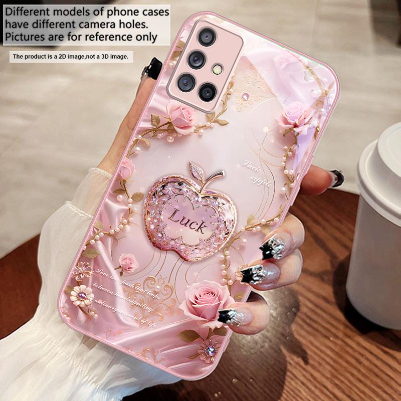 

Lucky and Romantic Love For Samsung A73 72 71 A70 56 55 54 A53 52 51 50 42 A35 A34 33 32 31 26 25 24 23 22 30 glass phone case Galaxy A73 5G