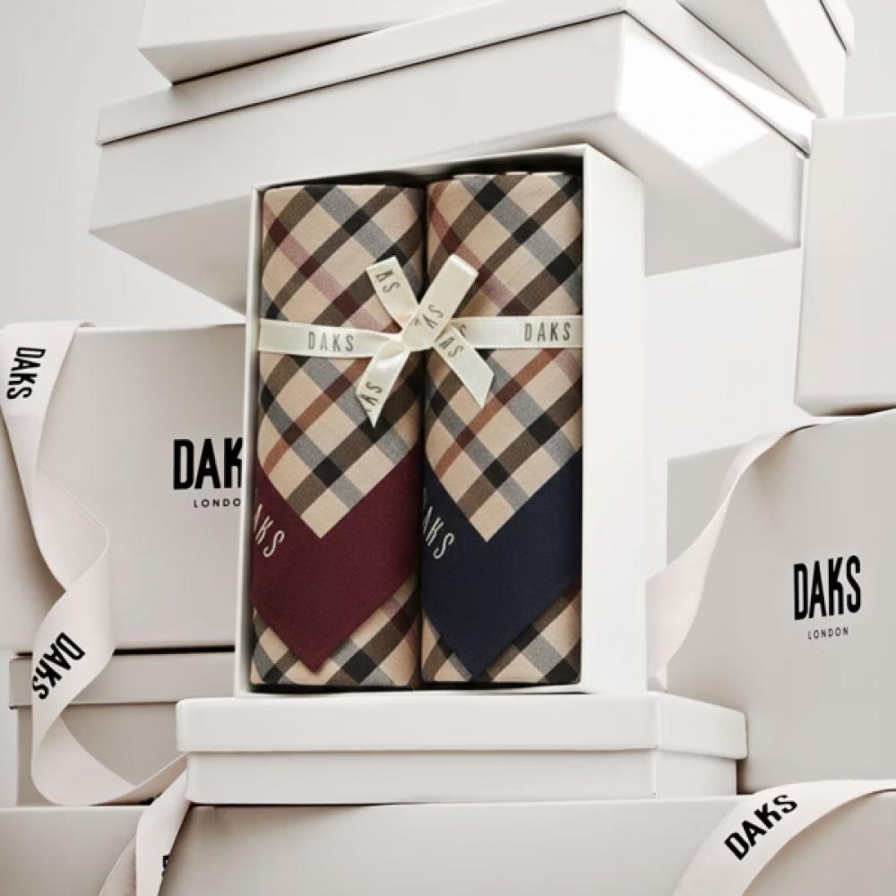 

Daks House Check Cotton Handkerchief Set 2 Red Blue Dcha6e001n2 Single option