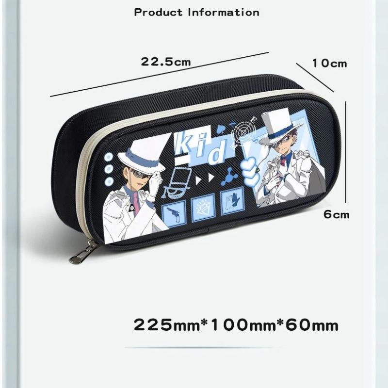 Conan the Kid Cute Stationery Case: Large-Capacity, Multifunctional Cartoon Pencil Case for Elementary School Students