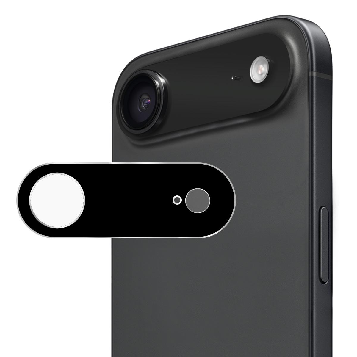 

For iPhone 17 Air Camera Lens Protector ENKAY Hat-Prince Integrated Tempered Glass Lens Film Black