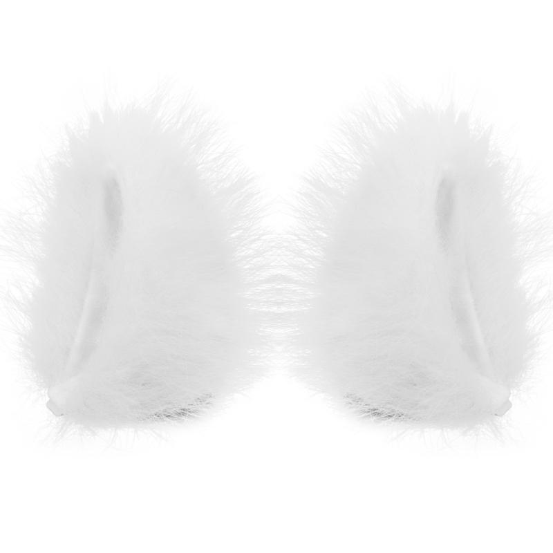2Pcs Plush Animal Ear Headband Hairpin For Women Girls And Kids Soft Hair Accessory For Cosplay Party Halloween