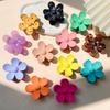 1Pcs Women Solid Color Flower Acrylic Hair Claw for Girls Sweet Pearl Hair Clamps Hair Crab Headband Clips Hair Accessories