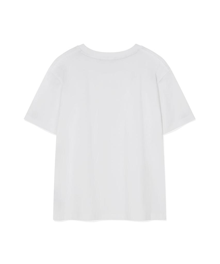 WACKY WILLY Women'S Lily Wappen Short Sleeve T-Shirt White