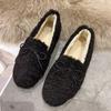 New Arrivals Open Run Women Round Toe Dumble Winter Fleece Loafers