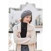 Women S Korean Style Plaid Beret Hat Cute British Painter Cap