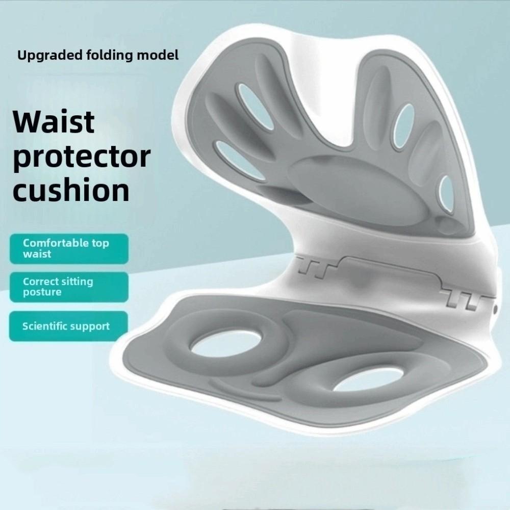 Foldable Back Support Cushion Soft Breathable Chair Waist Cushion Adjustable Lightweight Posture Correction Cushion