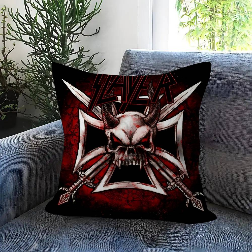 Classic Band Slayer Maple Design Cushion Cover Happy Autumn Harvest Decor Holiday Decorati Pillow Cover