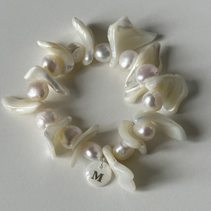 

mosxe [Ручна робота] Справжній морський браслет pearl