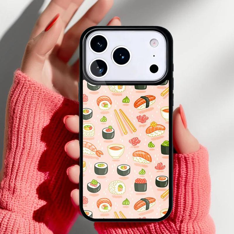 

Japanese cuisine Sushi food Phone Case for iPhone 17 16 15 14 13 Pro Max Back Cover for 12 11 Pro Coque iPhone 14 Plus