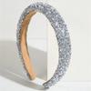 Fascia per Capelli Glamour con Perline Cristallo Brillante Perla Fascia Barocca Fascia Larga Incrociata Scintillante Splendida Accessori per Capelli da Donna