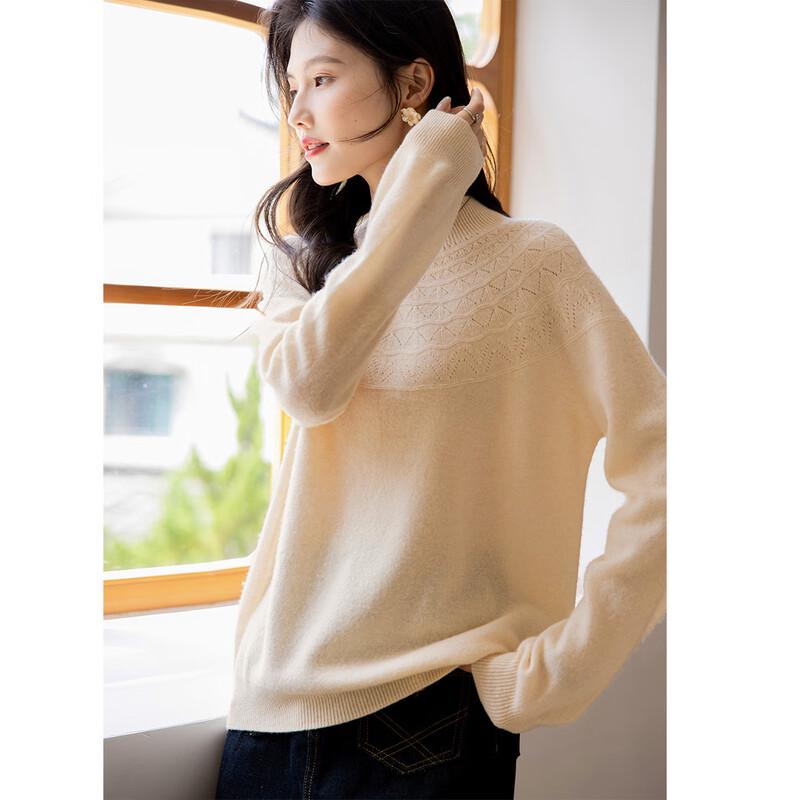 Mokana Women's Elegant Long-Sleeve Wool Sweater
