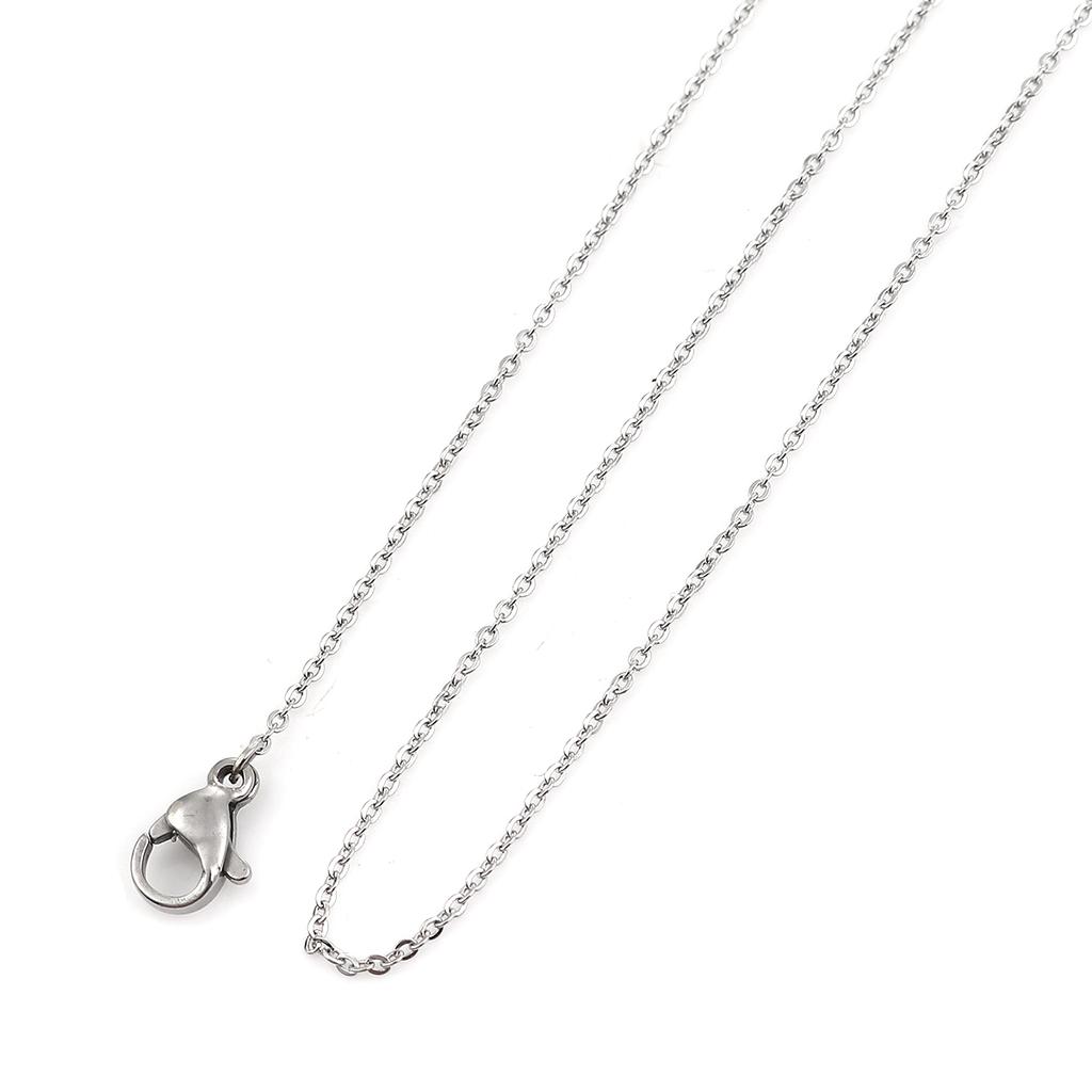 5 Piece 304 Stainless Steel Link Cable Chain Necklace Rose Gold/Silver/Gold Plated For DIY Jewelry Making Findings