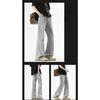 Retro Solid Color Flared Jeans Loose Straight Pants Men Spring Casual Trousers Vintage