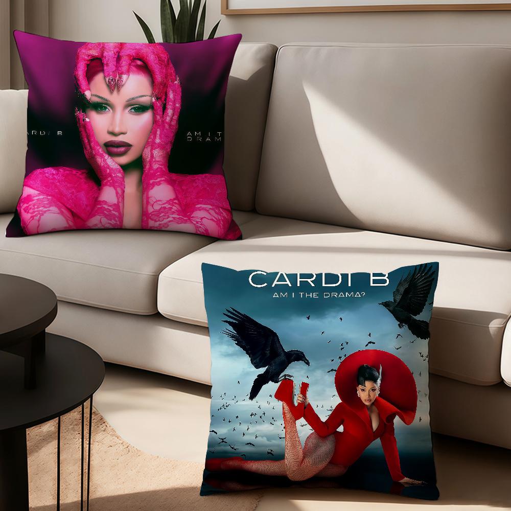 Singers C-Cardi B Am I The Drama Pillow Case Suitable For Bedrooms Living Rooms Cars Home Decoration
