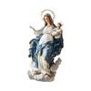 Virgin Mary Statue Christmas Scene Decorative Ornament with Infant Jesus Desktop DisplayFM