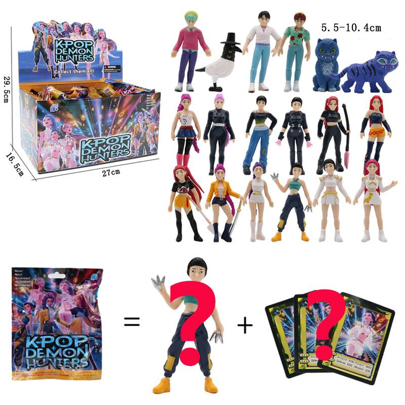 Figure Cacciatori di Demoni Figure Huntrix Figura Kpop Cacciatori di Demoni Giocattolo Tigre Derpys Rumi Cervellotico Italiano Statuetta Ornamento