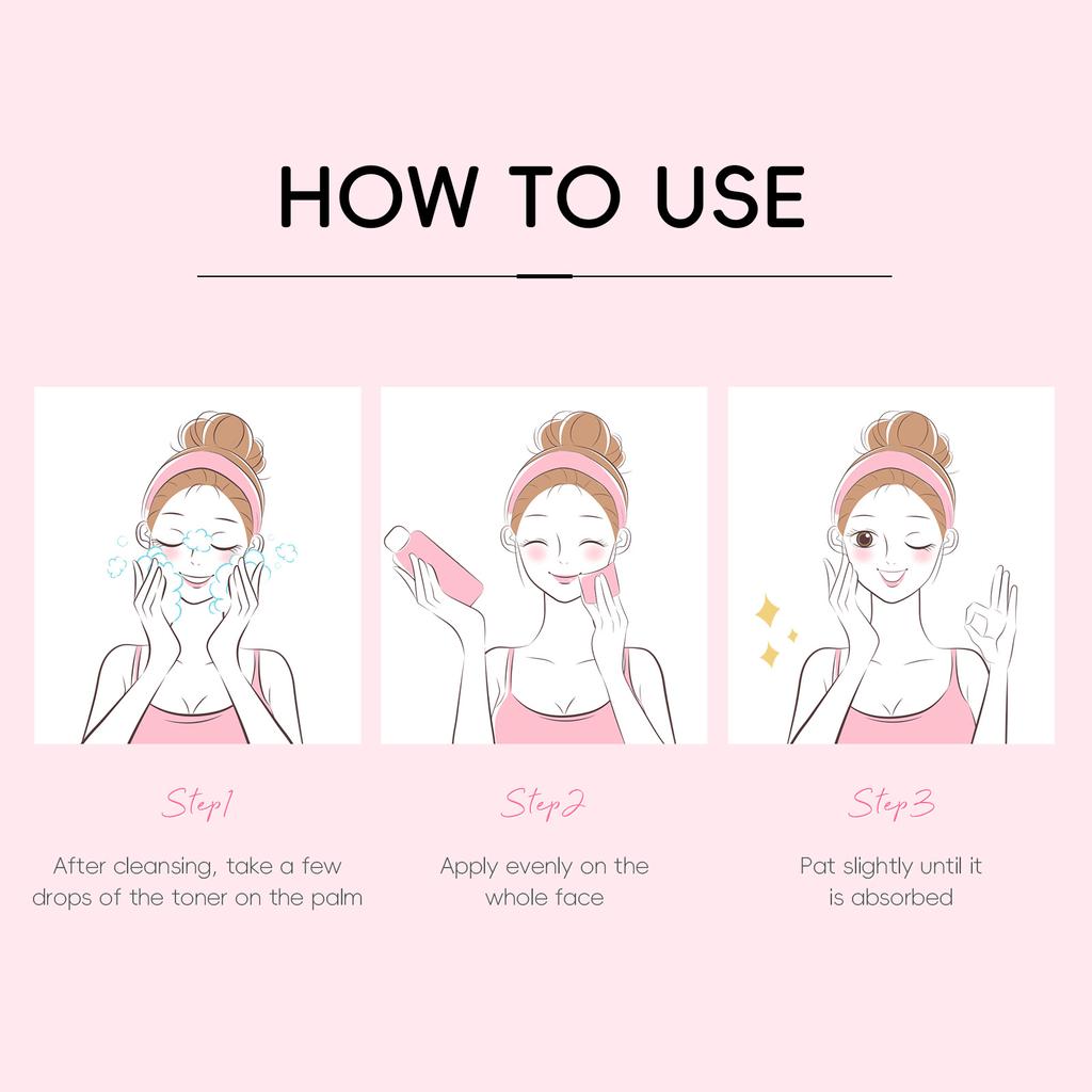 Toner LAIKOU Sakura, Folosit pentru Uniformizarea Tonului Pielii, Albire și Reducerea Petelor, 160ml