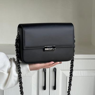 Spring New Square Handbags for Women French Luxury Texture  Shoulder Bag Classic Black Commuting Chain Crossbody Bags