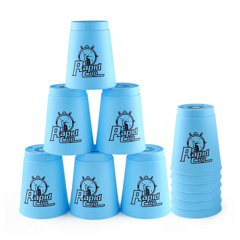 Quick Stacks Cups Speed Stacking Game 12PCS Indoor Antistress Toy for Kids Fast Reaction Training Fun Activity Party Games