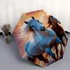 Horses Sky Automatic Folding umbrella Compact 8 rib Design, Unique Style, Suitable for Everyday Outdoor Use, Perfect Gift for Friends and Fa