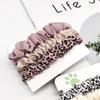 MIO New Style Leopard Pattern Hair Scrunchies Set Shining Matte Fabric Hair Accessories Hair Bands