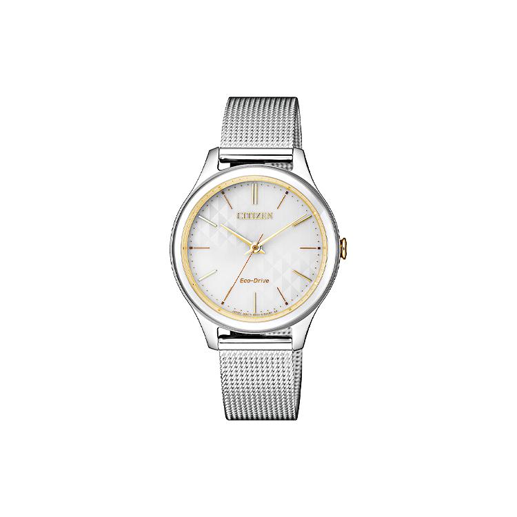 CITIZEN Ecology Drive Collection Light Powered Quartz Movement Steel Strap Watch Women's Watch EM0504-81A