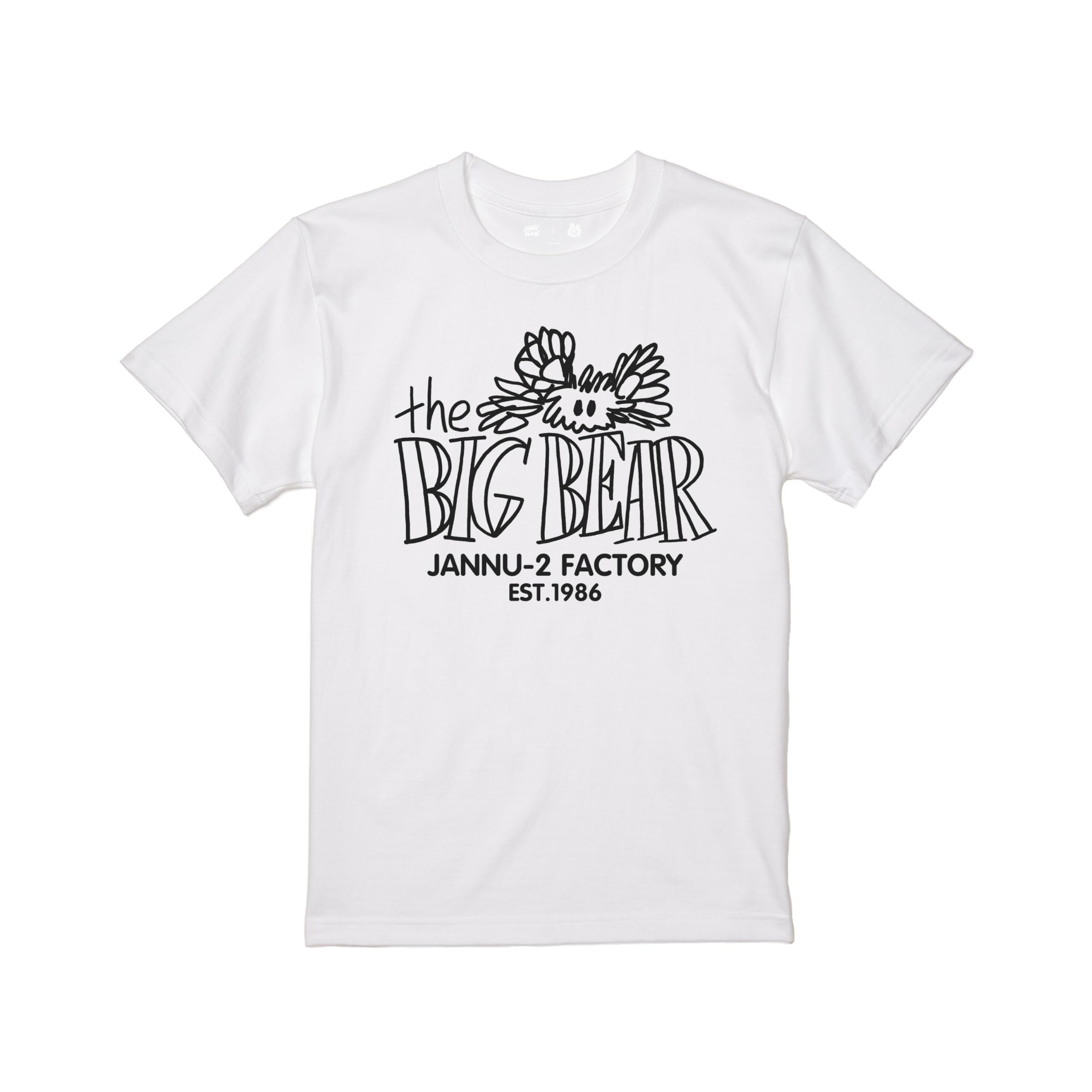 

Short Sleeve the BIG BEAR [JANNU-2] T-Shirt, 100% Cotton, (JP, Alphabet, M, White) белый