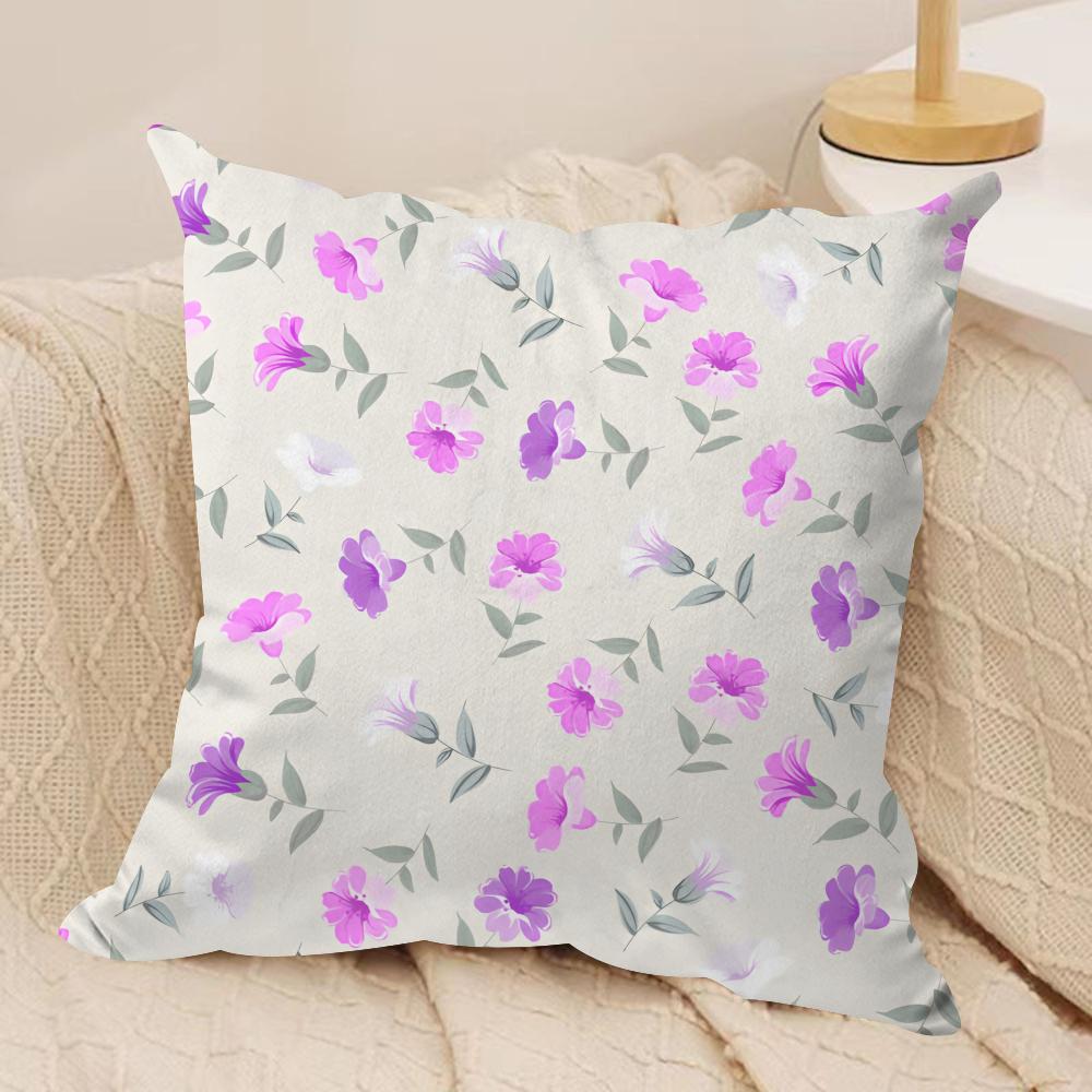 minimalist floral Art Cushion Cover Soft Plush Fabric DoubleSided Printed Cushion Covers for All Seasons Modern HomeDecor Gift