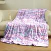 Pastel Sharks Pattern print blanket soft and cozy perfect for the living room bed sofa or a nap,gift