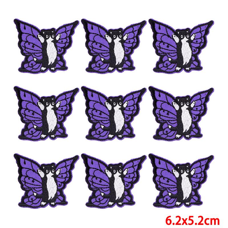 10 Pcs/lot Wholesale Embroidery Patch Iron On Patches For Clothing Patches On Clothes Jackets Decor Applique Sew Supplies