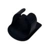 Tub Edge Drink Glass Holder Plastic Bathroom Storage, Space-Saving Single Cup Rest for Smooth Wall Side Placement