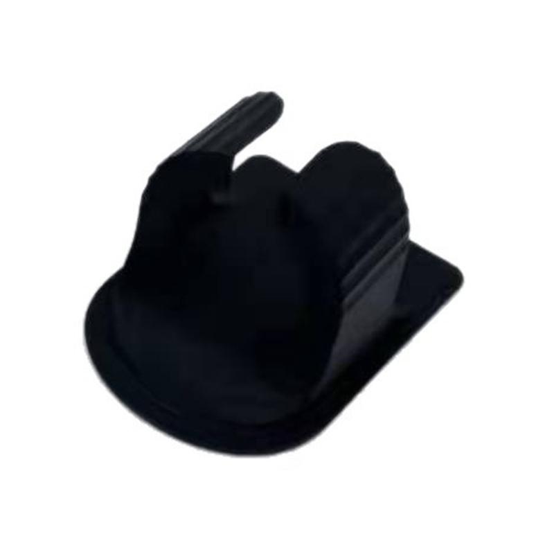 Tub Edge Drink Glass Holder Plastic Bathroom Storage, Space-Saving Single Cup Rest for Smooth Wall Side Placement
