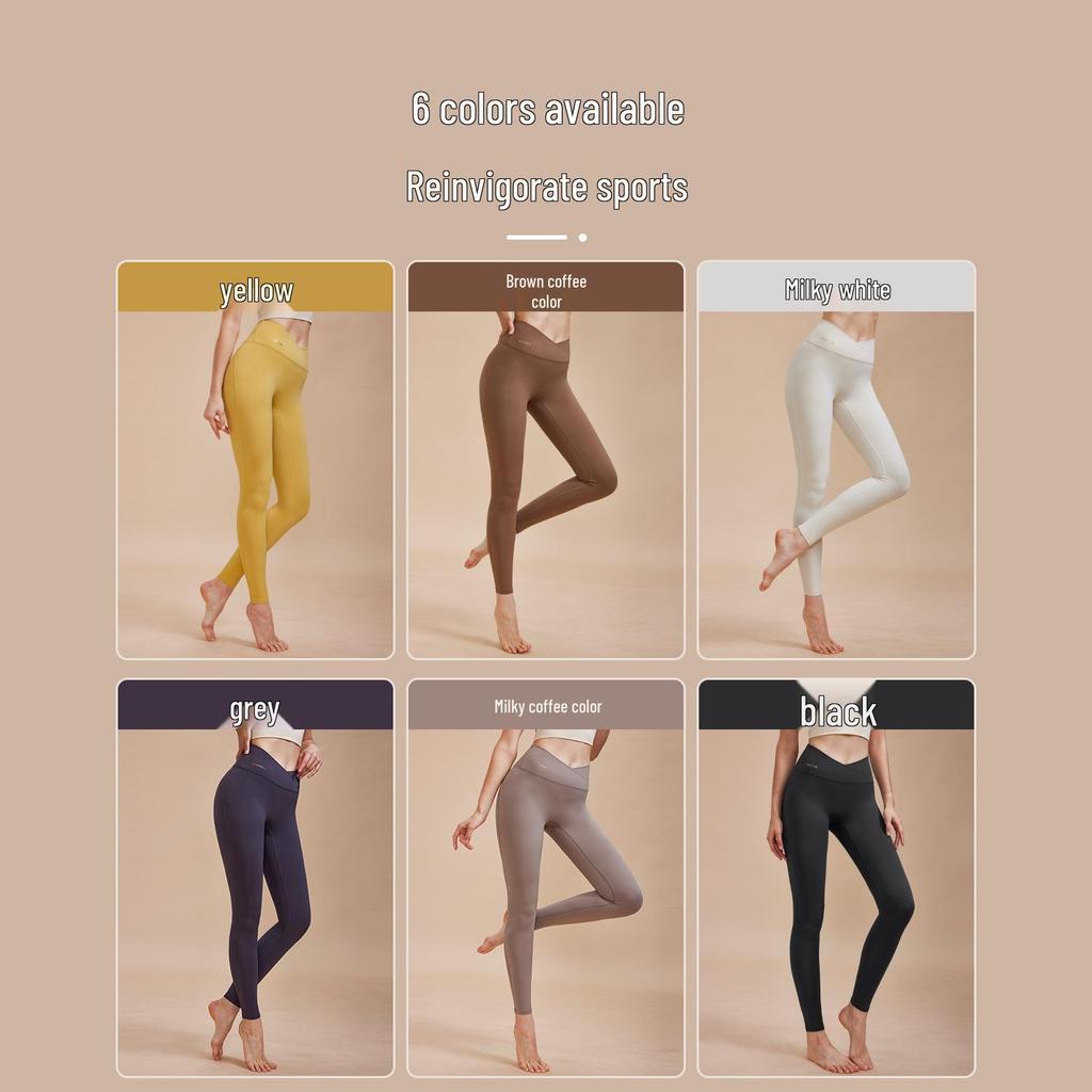 Nude Feeling High-Waisted Quick-Dry Yoga Pants with Tummy Control & Seamless Design for Sports & Fitness