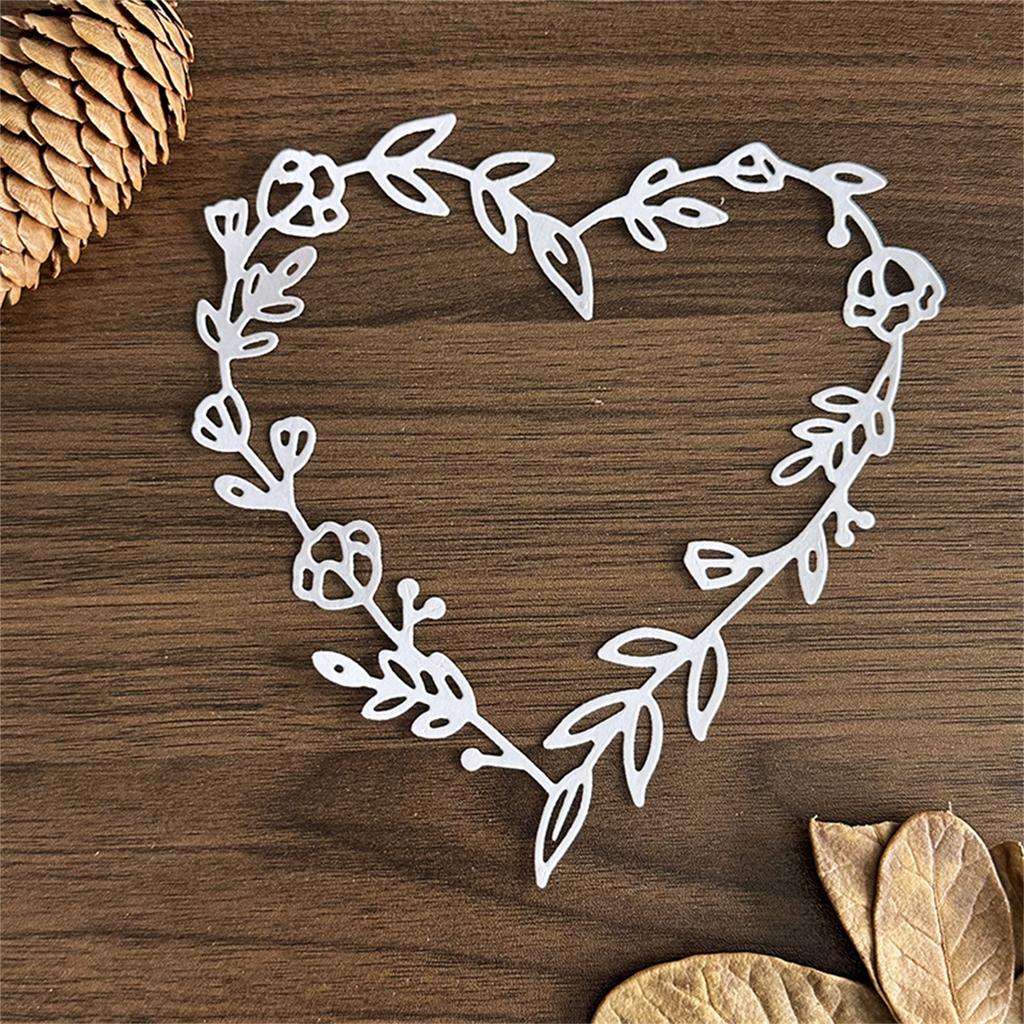 Leaf Wreath Cutting Dies for Card Making Scrapbooking Carbon Steel Die Cut Templates Decorative Embossing Paper Die