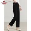 Yuzhaolin Women's Mom Casual Straight-Leg Ankle Pants