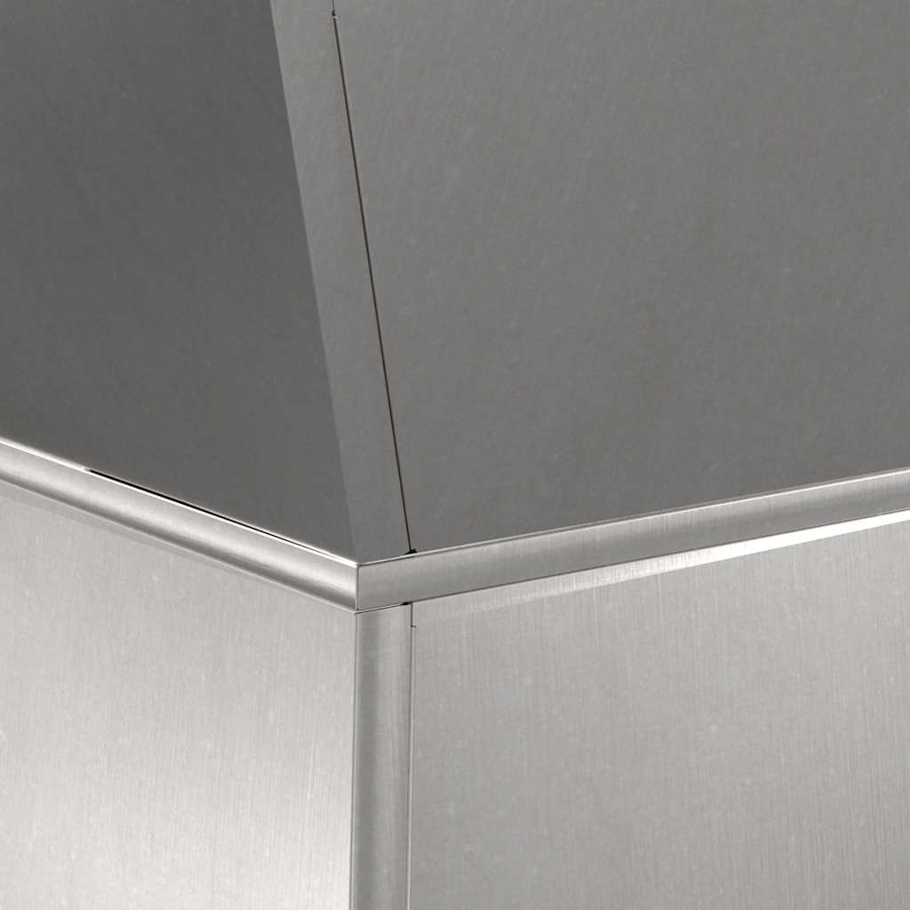 Column Planter 2 Pcs Silver 35 X 35 X 73 Cm