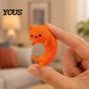 Flexible Springy Animal Toy 1/4Pcs 3D Printed Cat Fidget Toy, Lying Spring Dog Stress Portable Reducer Relief Stretchy for Desk Decor Sensory