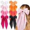 Hair Bows for Women Girls 8 PCS Hair Ribbon Bow Hair Clips with Long Tails Vintage Hair Accessories for Women Gifts