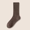 Man' Autumn and Winter Pure Cotton Fleece Vintage Antibacterial Loop Warm Long Socks